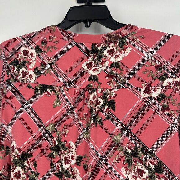 Charter Club Pink Ruffled Long Sleeve Blouse - Picture 7 of 10